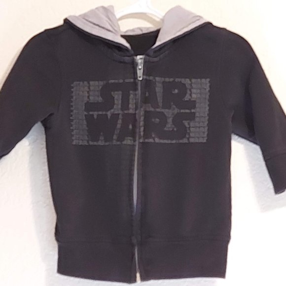 Star Wars Kids Black 18M Zip-Up Hoodie - Picture 1 of 8